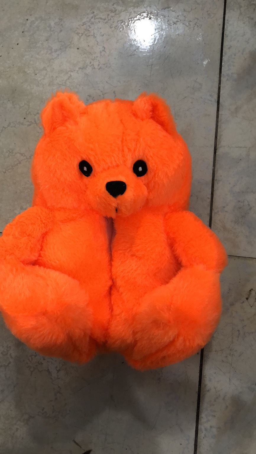 En stock oso de peluche zapatillas piso hogar felpa engrosada algodón zapatos calientes fábrica