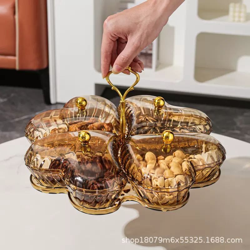 有趣可旋转盘跨境TEMU SHEM 速买通新品特色果盘摆设精致急采备货