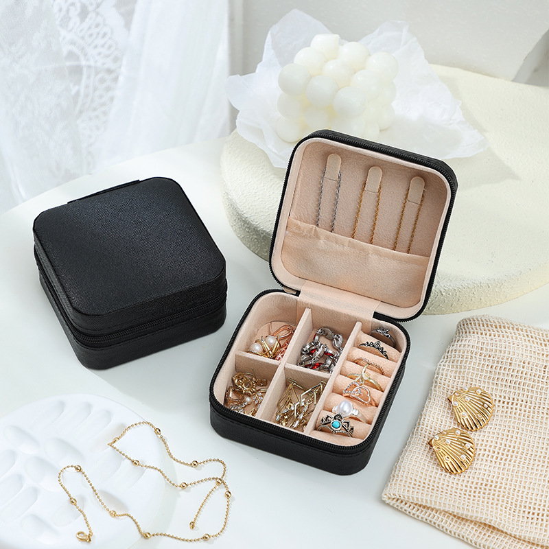 Portable Jewelry Storage Box Valentine's Day Gift Packaging Box Earring Ring Necklace Jewelry Box Decorative Mini Box