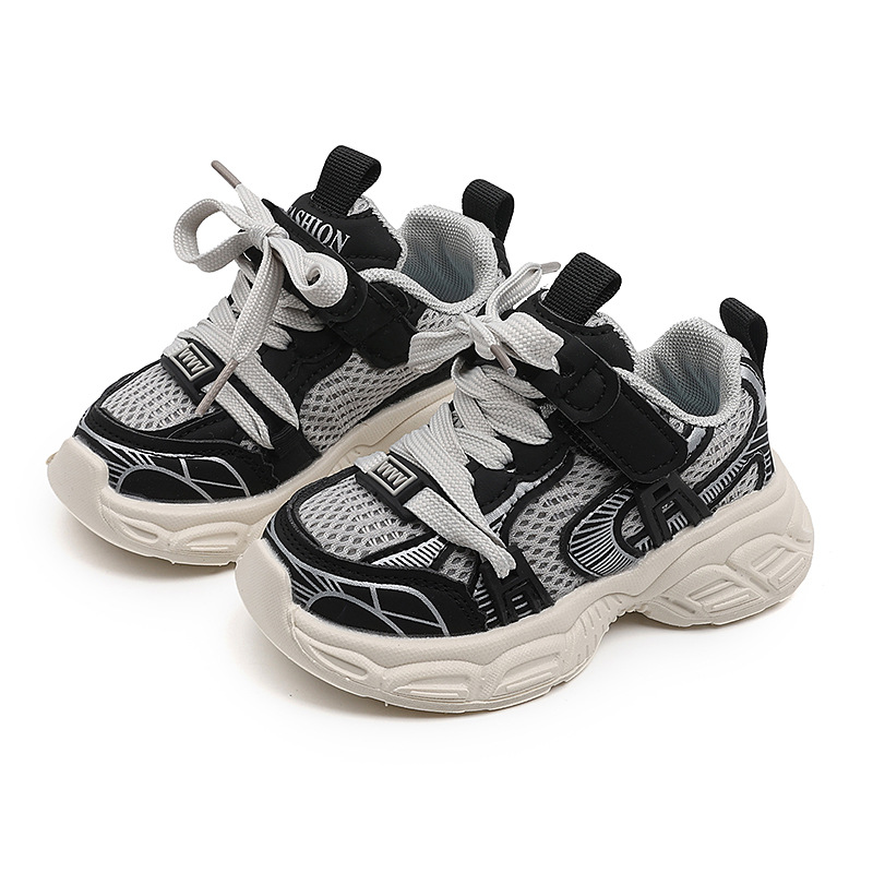 Bunte, klobige Sneaker mit Dopamin-Motiv für Kinder, rutschfeste, weiche Sohle, modische Schuhe für Jungen und Mädchen_voghion.com