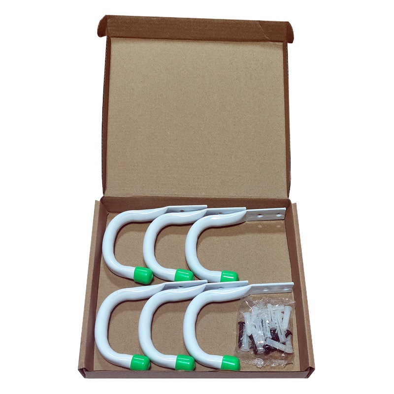 Juego de ganchos Gancho de garaje Gancho de bicicleta de seis paquetes Gancho de almacenamiento de garaje Gancho de soporte de pared de tornillo