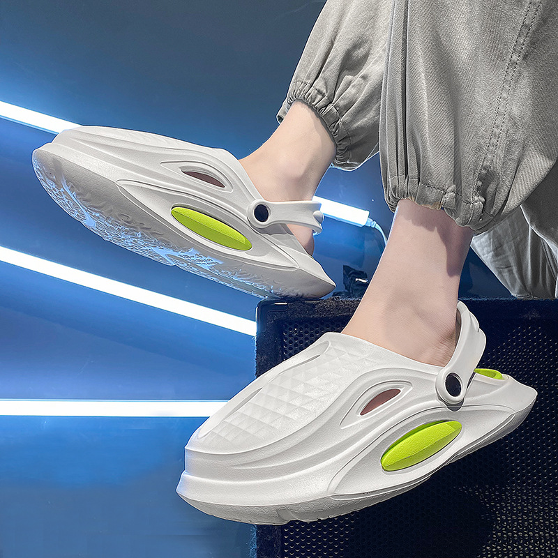 남자 2024 여름 남자 스포츠 레저 외부 슬리퍼 샌들 미끄럼 방지 신발 비치 쿨 슈즈