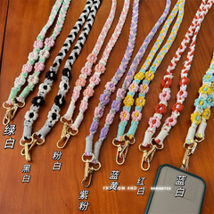 跨境波西米亞手工編織包包掛繩亞馬遜手機掛繩可背小雛菊手機掛繩