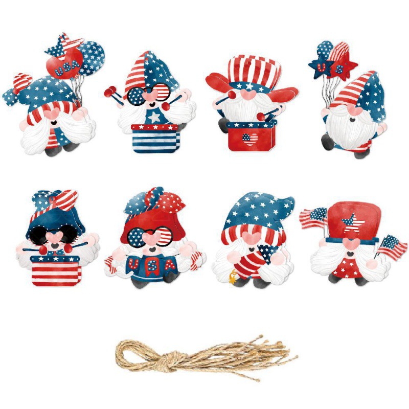 Amazon nueva fiesta del día de la independencia decoración colgante colgante del día de la independencia diseño de atmósfera colgante enano