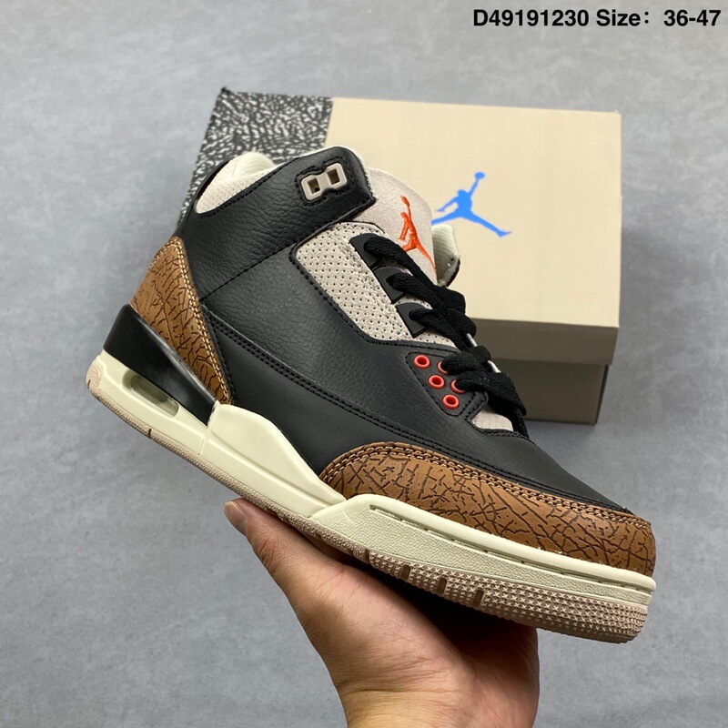 Cross-Border High-Quality Hot-Selling Aj3 Pure Original Shoes Outdoor Basketball Shoes Men's Shoes Women's White Black Cement Shoes