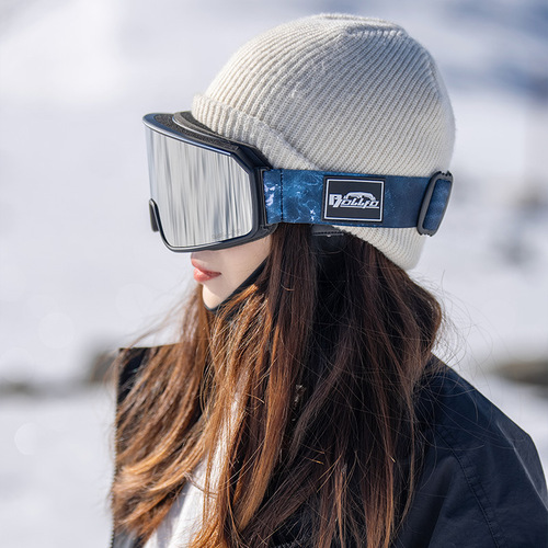 Ski goggles, men's and women's card myopia glasses, adult ski equipment set, children's double-layer anti-fog ski glasses