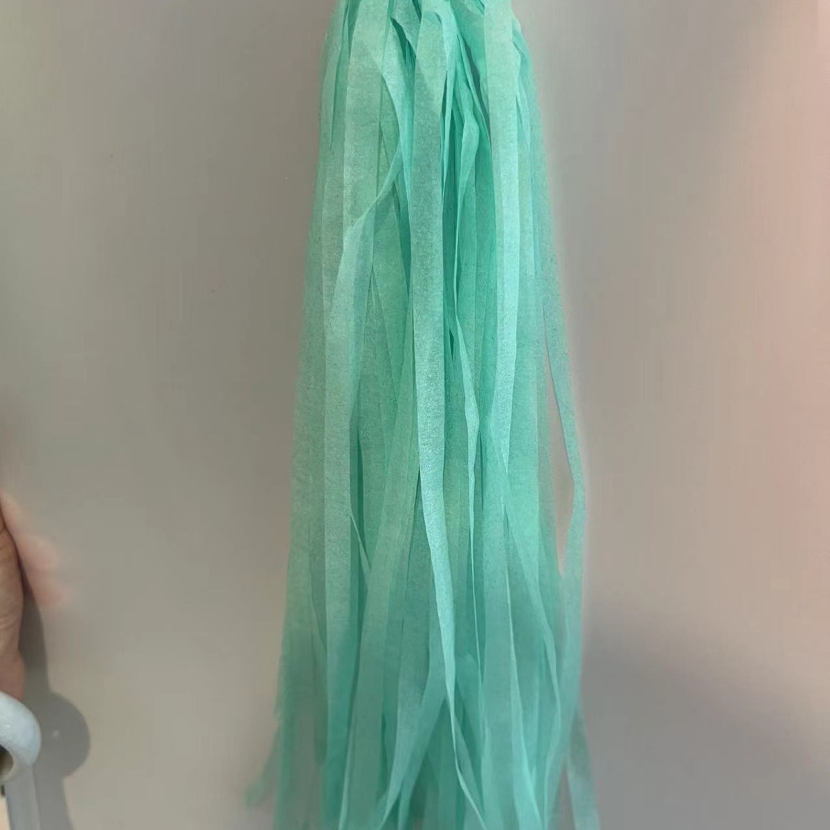 술 비 실크 커튼 25*35CM 티파니 블루