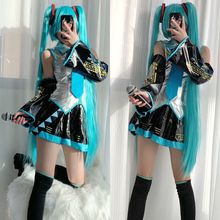 初音未来cos服MIKU公式服日本少女动漫白银漆皮JK女装cosplay套装