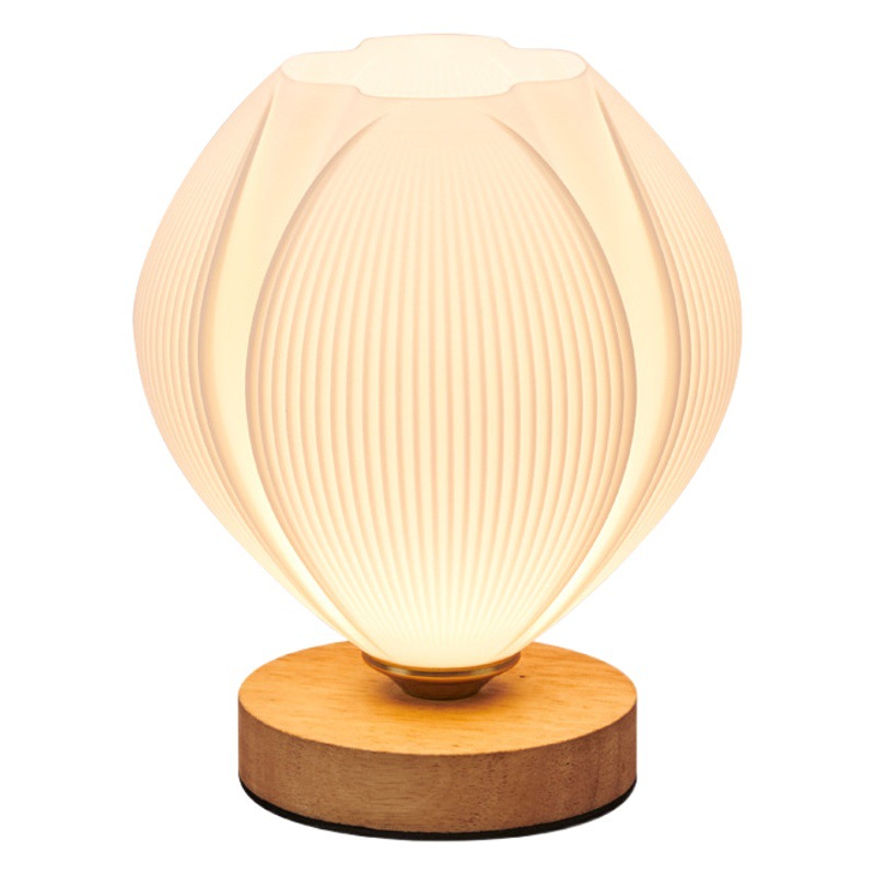 Daguanyuan lámpara de mesa simple lámpara de noche dormitorio de alta gama lámpara de ambiente romántico luz nocturna enchufable para dormir 485L image 1