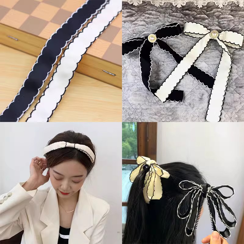 Hair accessory handmade with bow