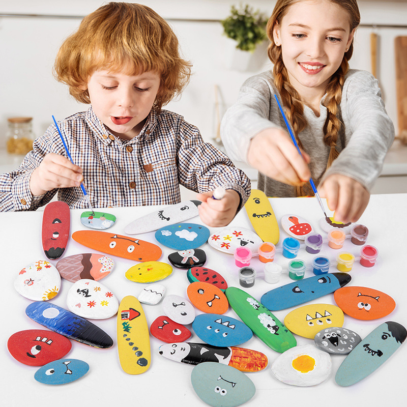 Bloques de construcción de adoquines de arco iris DIY para niños transfronterizos bebé coordinación mano-ojo ejercicio rompecabezas Jenga Juguetes