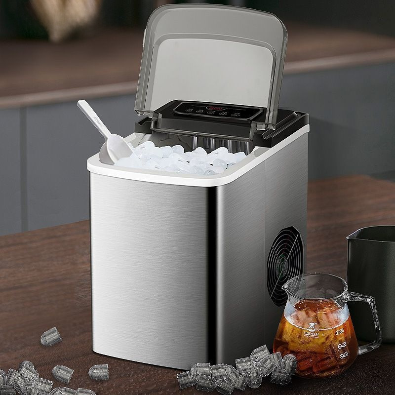 Ice maker household small student dormitory 15kg mini outdoor small power automatic ice making machine free shipping