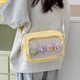 2024 New Style Small Square Bag Japanese Painful Bag Badge Fashion Women's Bag Distinctive Shoulder Bag Crossbody Bag