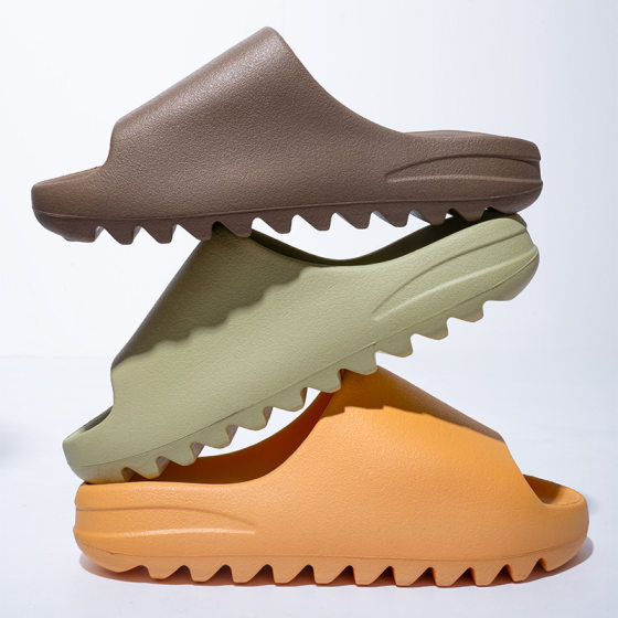Washboard EVA Slippers 2024 New 4CM Thick Bottom Coconut Slippers Non-slip Couple Full Size Spot High Quality
