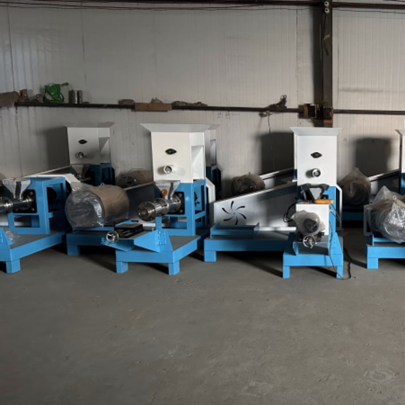 家用猫粮狗粮饲料膨化机 宠物粮膨化饲料机 水产鱼饵料生产线