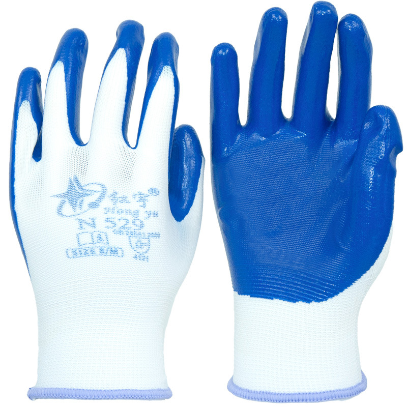 Xingyu Hongyu N529 Dingqing inmersión resistente al desgaste antideslizante resistente al aceite guantes de protección laboral duraderos