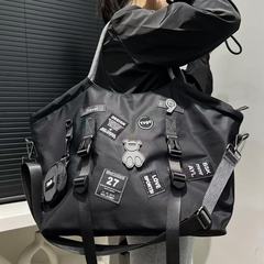 クロスボーダー専用カジュアル新作ナイロンバッグシンプルファッション布大容量シングルショルダー斜めがけハンドバッグ