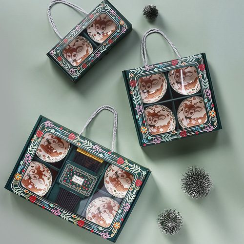 Yilu has you bowl and chopsticks set Japanese bowl opening gift porcelain blue and white porcelain ceramic tableware gift box gift wholesale