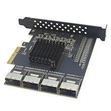 PCI-E 4X �D4��MINISAS SFF-8087���D16��SATA3.0Ӳ�P�Uչ��6Gbps