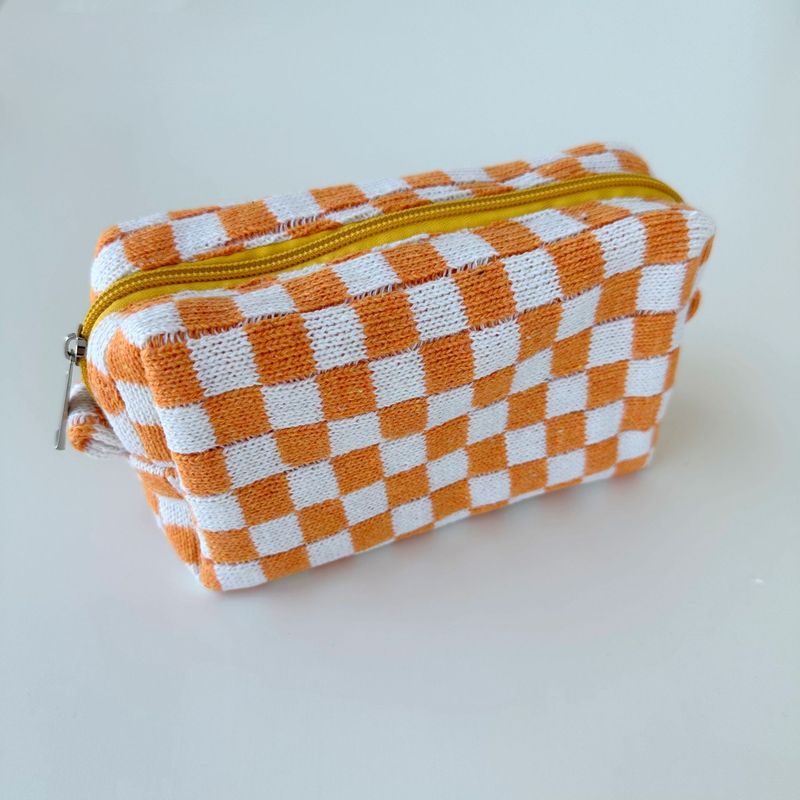 Etsy個性化刺繍メリヤス化粧バッグストライプ棋盤格収納袋ペン袋携帯色合わせ収納バッグ|undefined