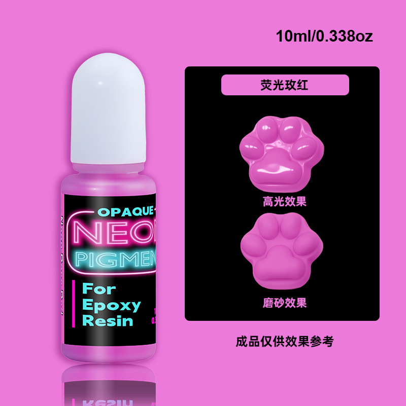 Lucky Qi manufacturer dropper fluorescent colorant crystal dropper DIY oil-based colorant epoxy resi
