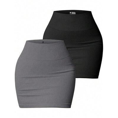 2025新款跨境代发女式纯色简约日常运动短裙跨境代发|ru