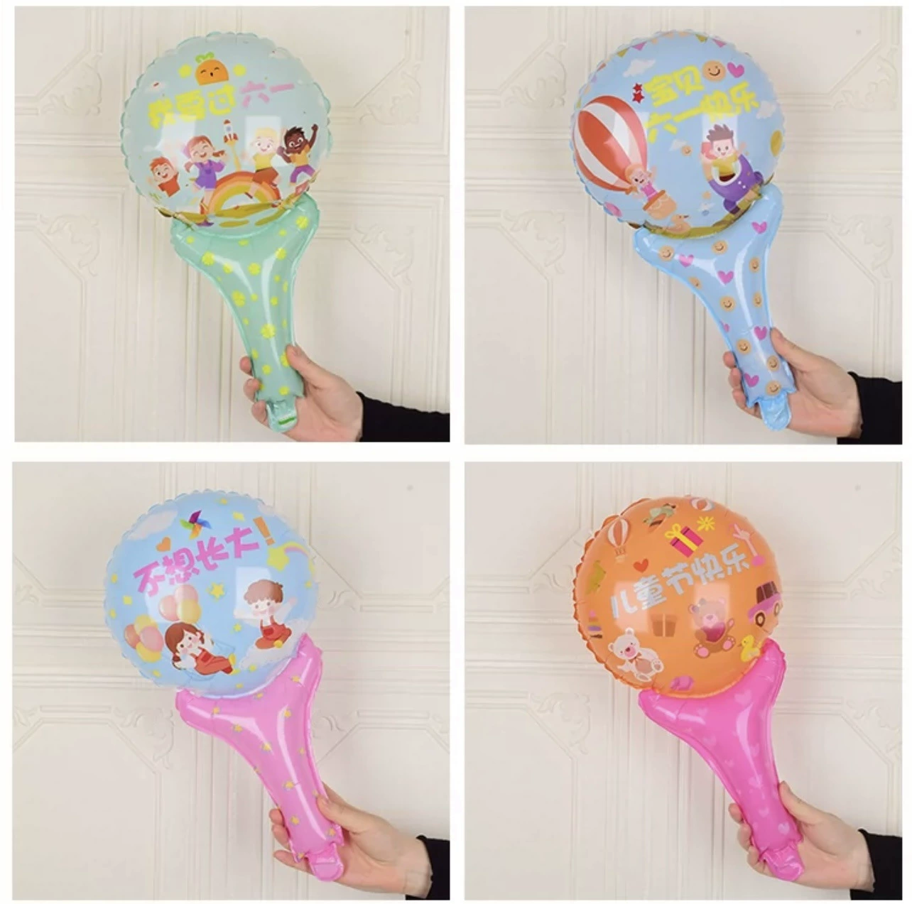 Детский день Счастливые украшения Товары для детского сада Выпускной Реквизит для фотографий Ручная палка Композиция из воздушных шаров