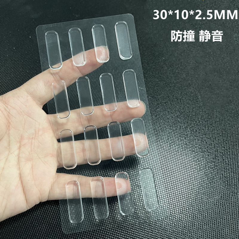 Transparente 30*10*2.5MM 16 piezas/pieza; silicona; transparente