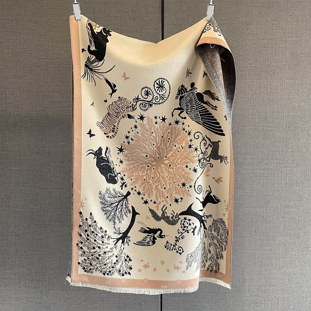 Sciarpa in cashmere da donna, sciarpa invernale di lusso_voghion.com