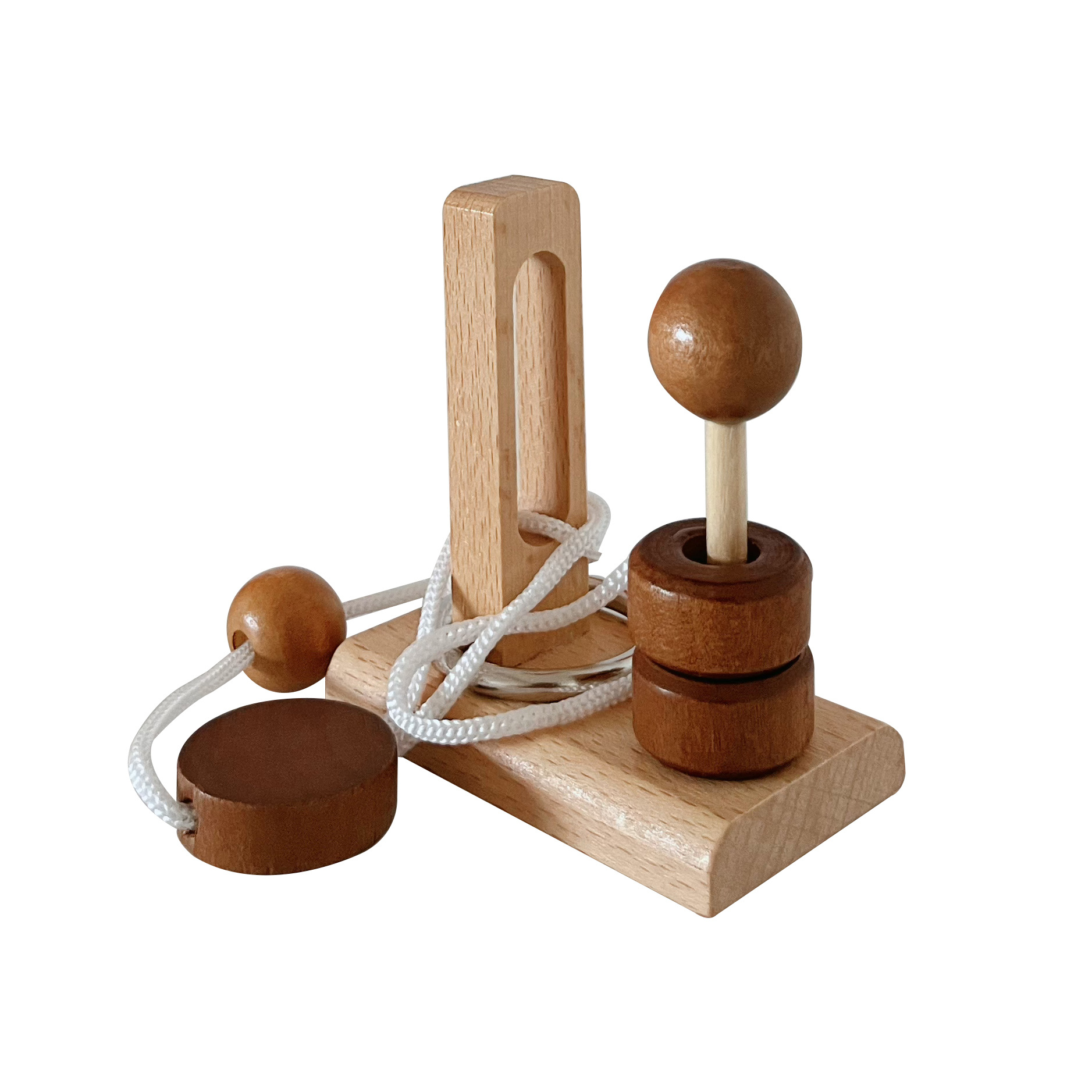 Cerradura de Kongming de juguete de madera para niños Cerradura de Kongming Cerradura de Luban Juego completo de embutir clásica de juguete de madera Cerradura de Kongming