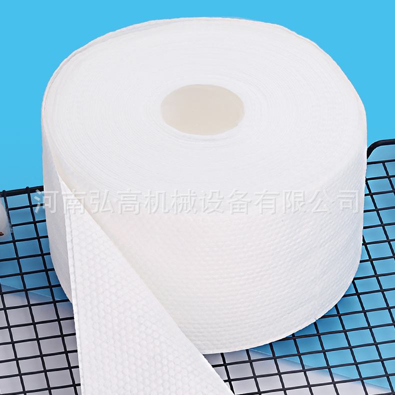 畅销 卷筒式干湿两用洁面巾生产设备 一出一无纺布棉柔巾加工机器