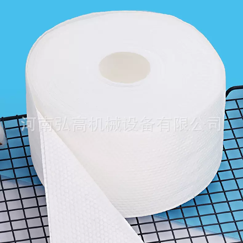 畅销 卷筒式干湿两用洁面巾生产设备 一出一无纺布棉柔巾加工机器