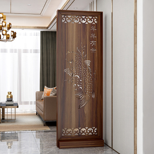 Chinese-Style Entrance Screen Living Room Wooden Entrance Partition Cabinet Hotel Office Decorative Rack Tea Room Blocking Seat Screen Entrance