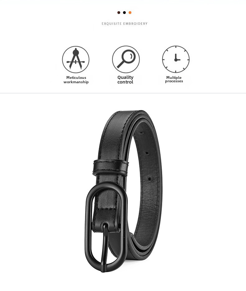 Macaron Color Matching UP Pin Buckle Belt Women's Dress All-match Decorative Belt Cross-border High-end Sense New Belt_viptrois.com