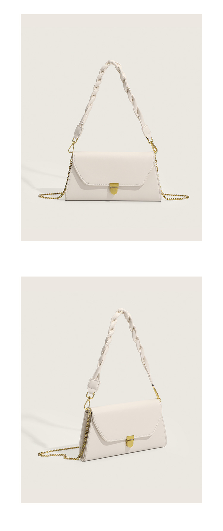 Female Baguette Bag Brown