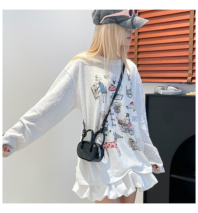2025 New European and American retro handbag, mini pillow bag for women, fashionable crossbody bag, summer lipstick bag for women undefined