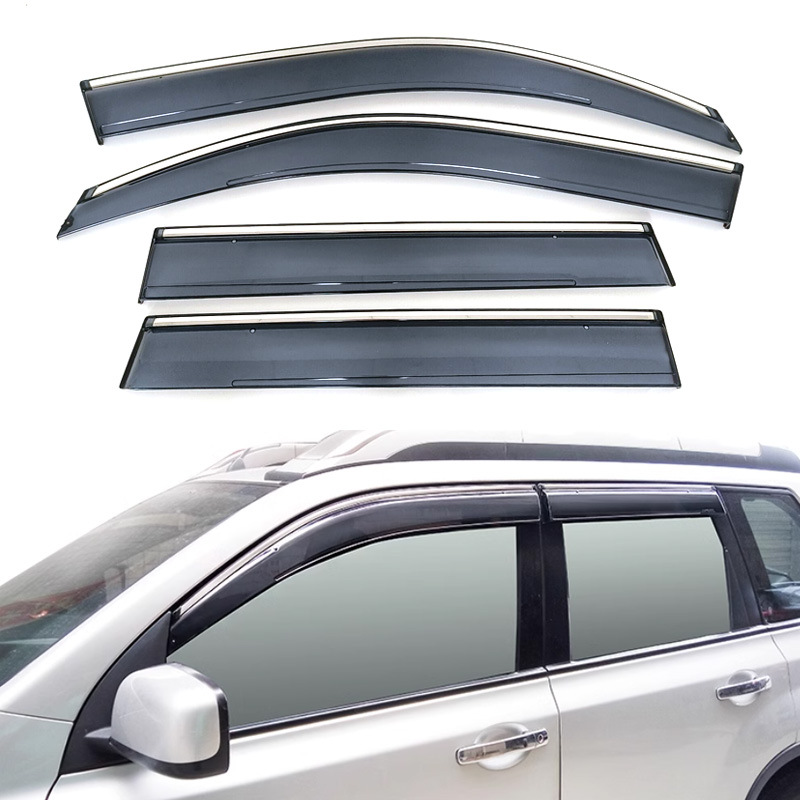 Dedicated Nissan 09-13 Qijun rain shield Nissan X-trail rain shield PC stainless steel/electroplating strip