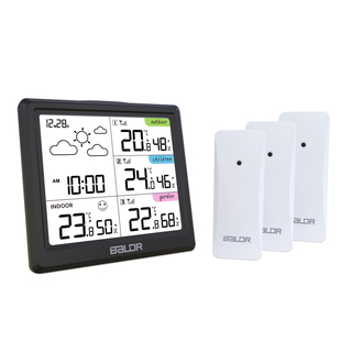 J8 Color Screen New One-To-Three Temperature and Humidity Meter Baldr Weather Station Weather Forecast Free Shipping Indoor and Outdoor G3
