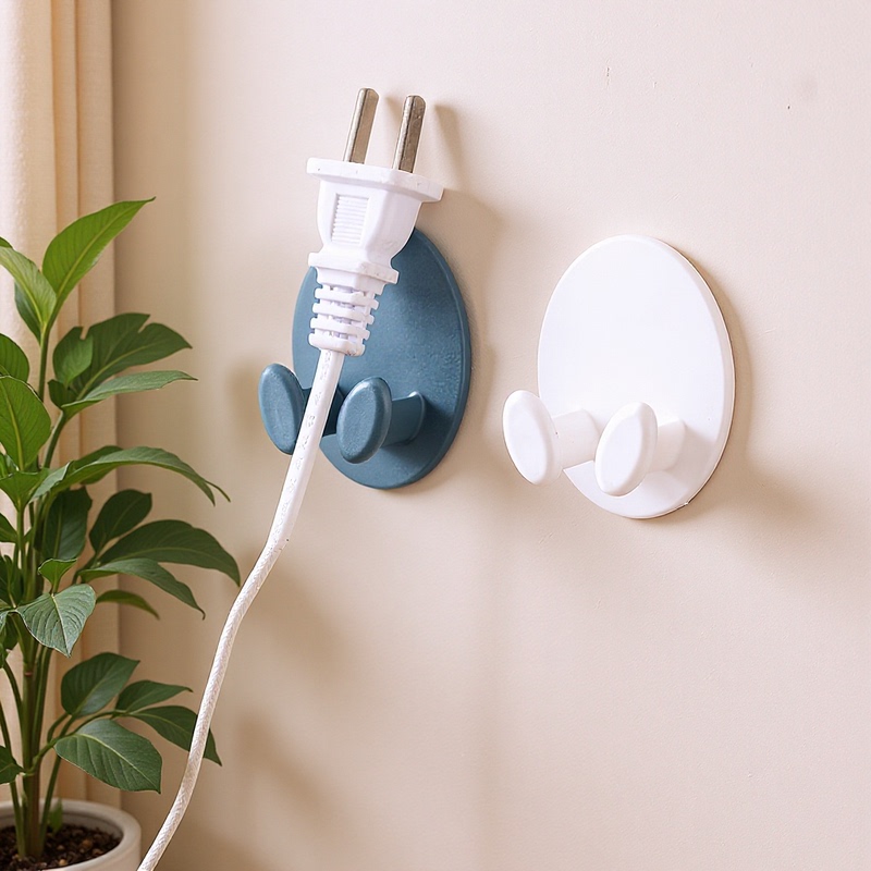 Cute hook oval plug multi-functional storage hanger wall line creative hook money new style