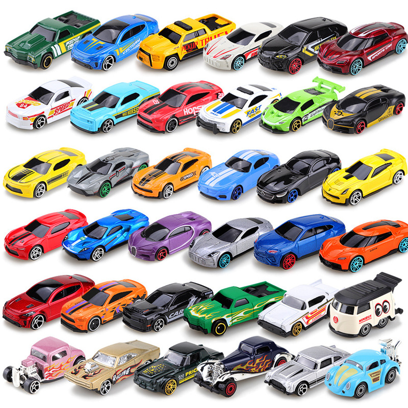 Bulk 1:64 Mini Alloy Sliding Toy Cars Sports Racing Cars Children's Toys Wind-Up Cross-Border Amazon Wheel