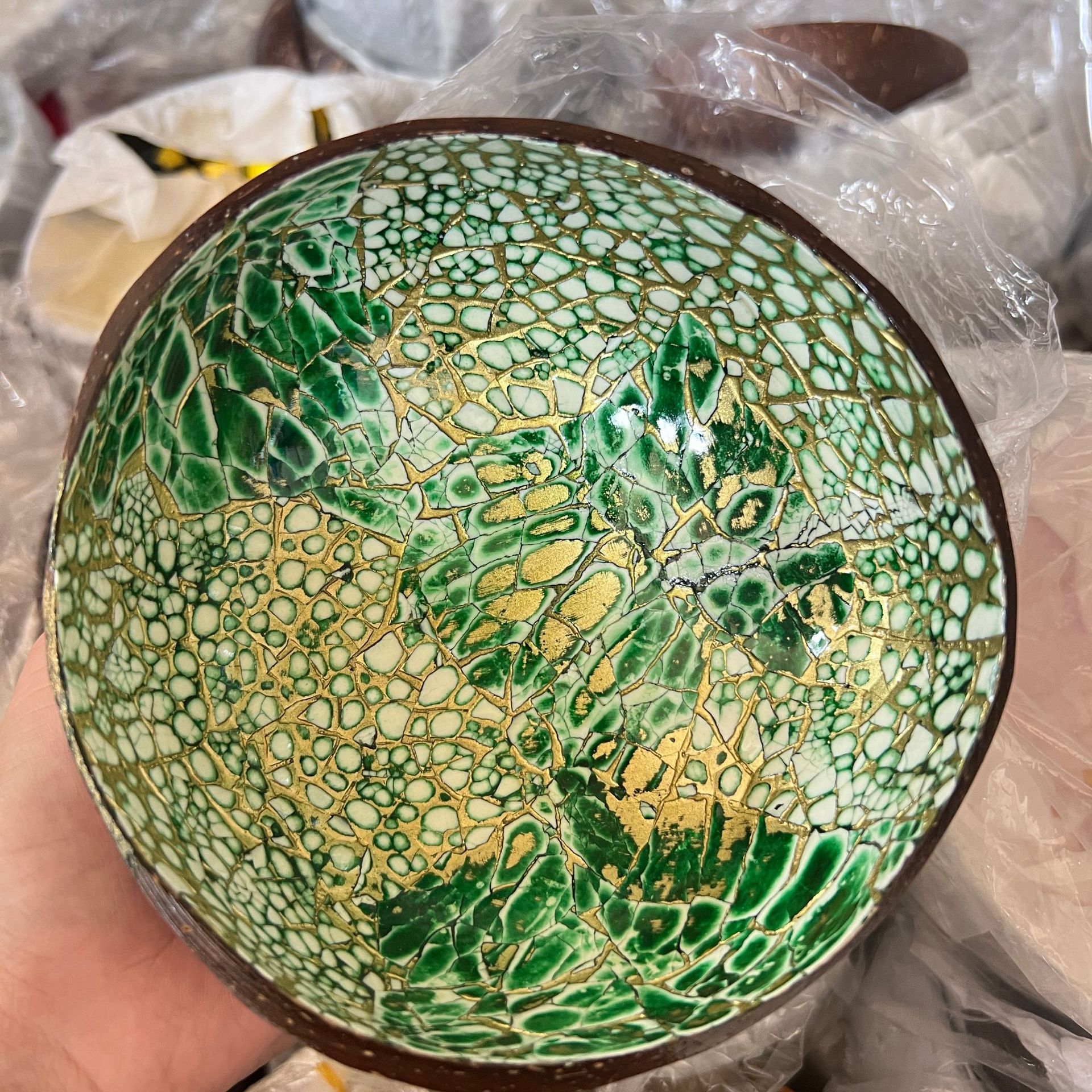 녹색 얼음 균열 모델