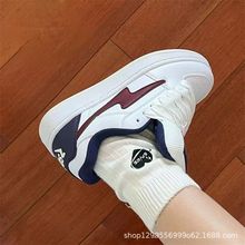 鸳鸯鞋复古软底休闲板鞋女ins潮2025夏季新款厚底百搭滑板面包鞋