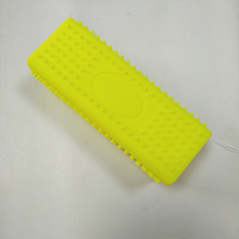 1 Stück Hohlgummi-Tierhaar-Entfernungsbürste für Hunde und Katzen zur Fellentfernung von Sofa, Teppich, Autositz, Kleidung Silikon-Reinigungswerkzeug – Detail 3