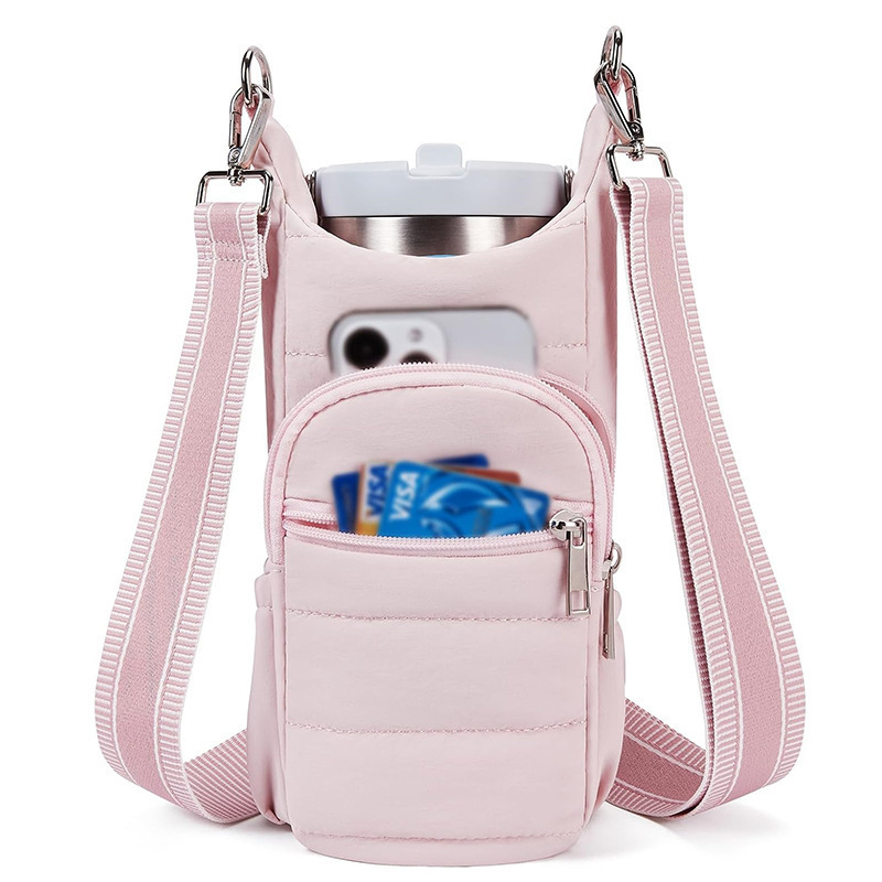 Amazon Spot Women's Crossbody Water Bottle Bag Can Be Used When Hiking and Cycling to Hold Water Bottles and Water Bottle Bags