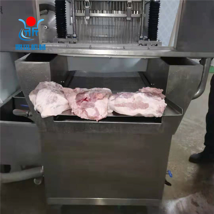 全自动盐水注射机 咸猪手盐水注射机器 鼎迅带骨注射腌制机厂家