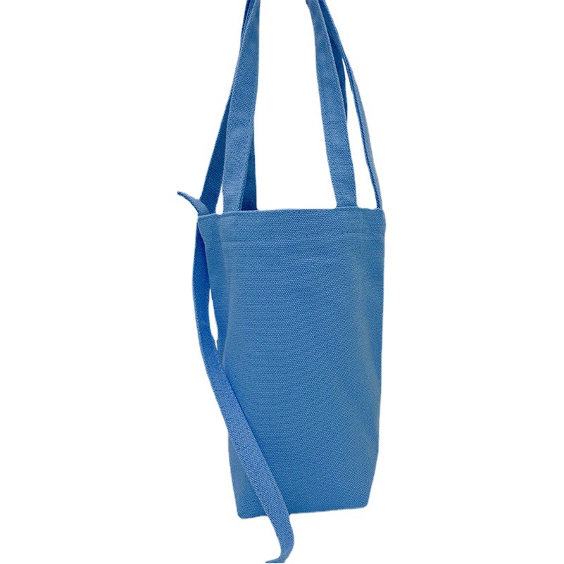 Cubierta de la taza bolsa crossbody simple color sólido hervidor de agua bolsa portátil funda protectora bolsa de lona