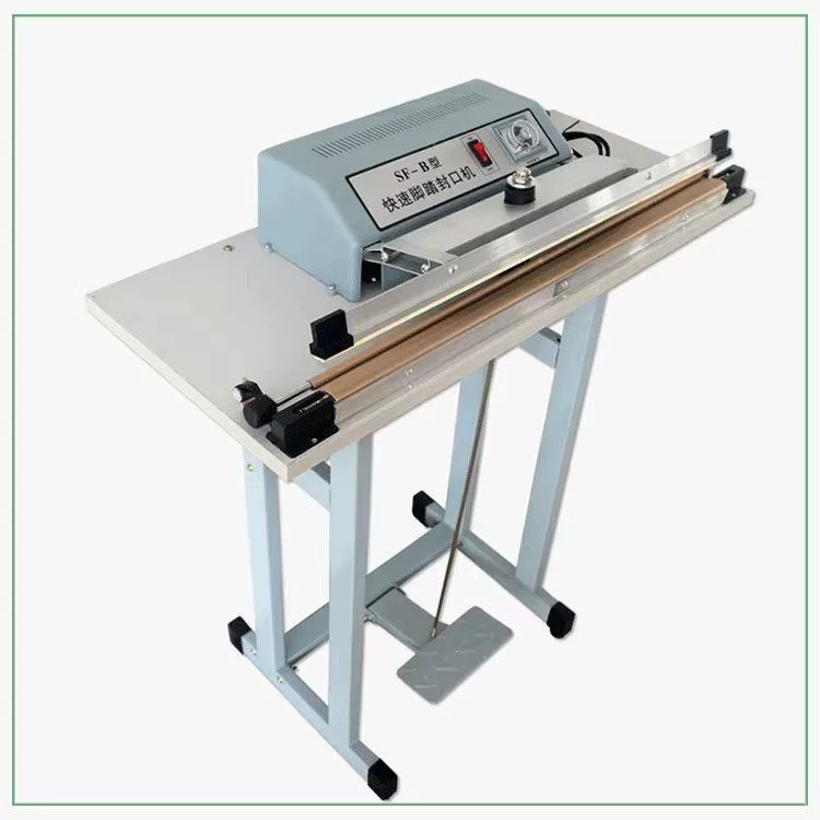 Модернизированная машина для запечатывания с педальным управлением из чистой меди для запечатывания и резки термоусадочной пленки, алюминиевой фольги, чайной пленки, нетканого пластикового пакета, нагрева