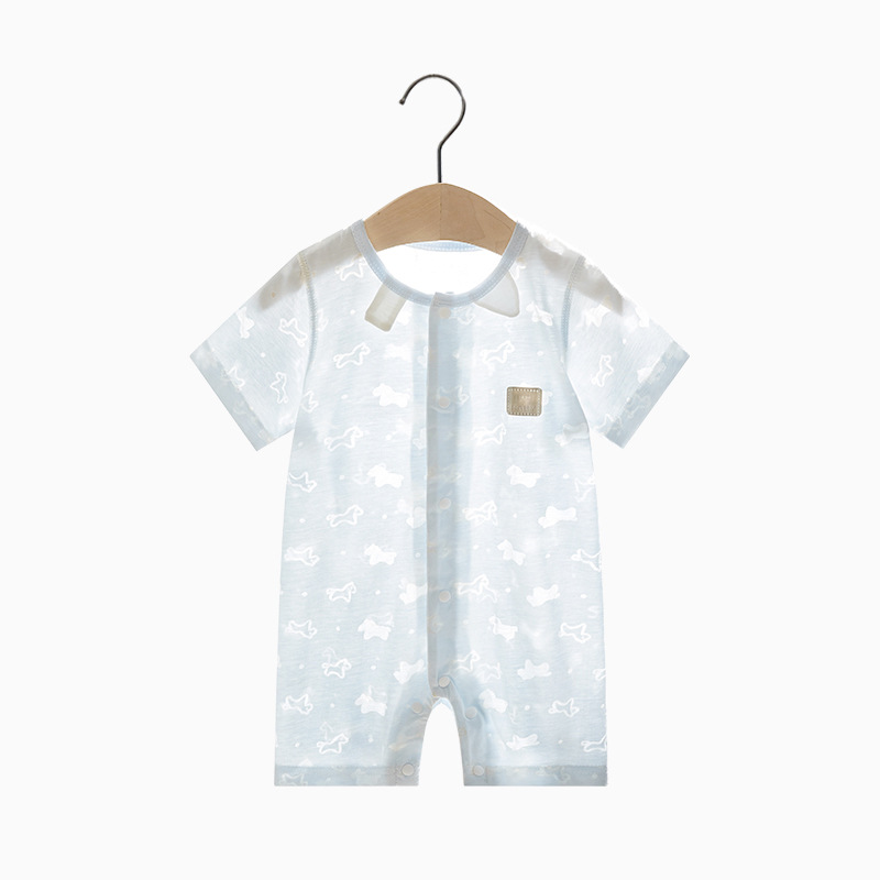 Bebé mono verano delgada de manga corta mameluco niño sin hueso traje recién nacido Ropa niños y niñas Bebé Ropa de verano