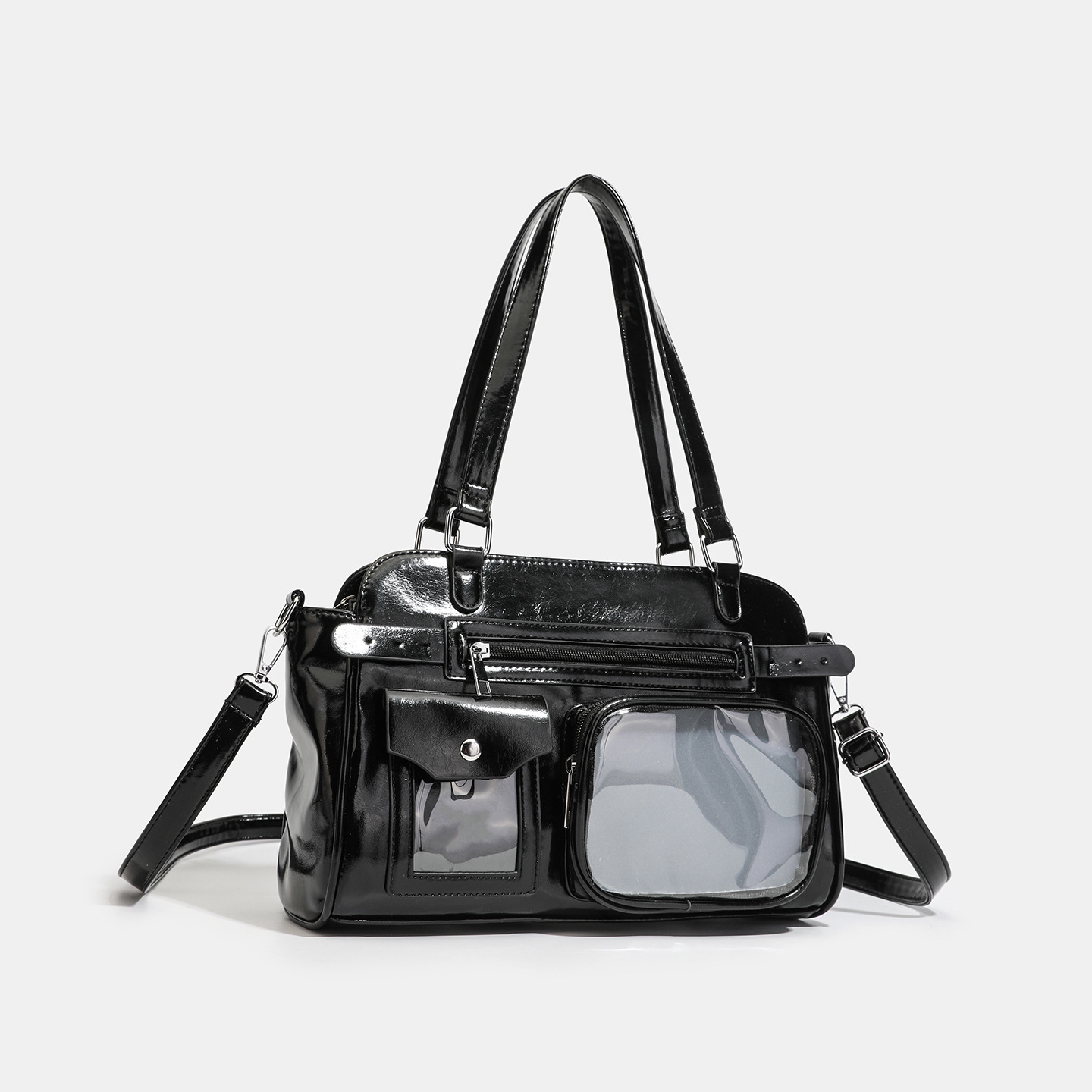 New Retro Motorcycle Ita Bag 2026 Single Shoulder Niche Crossbody Bag Unique Design Large Capacity Commuter Bag With Hidden Compartment For Women - Thumbnail 2