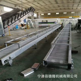 带风扇摊凉网链输送机色母粒厂家用生产流水线输送带降温传送带